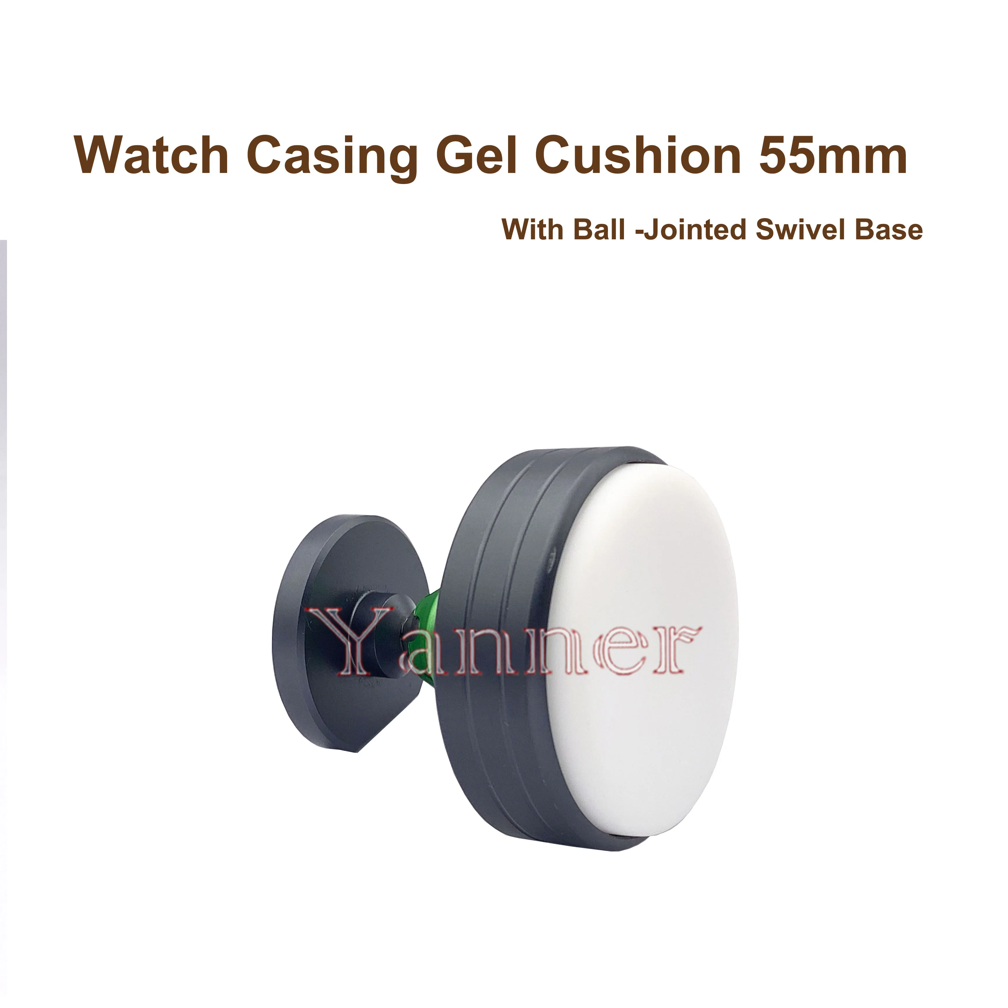 55MM Watch Casing Gel Cushion Plastic Protection Pad Movement Base Scratch-Proof with swivel base Watch Repair Tools Accessory