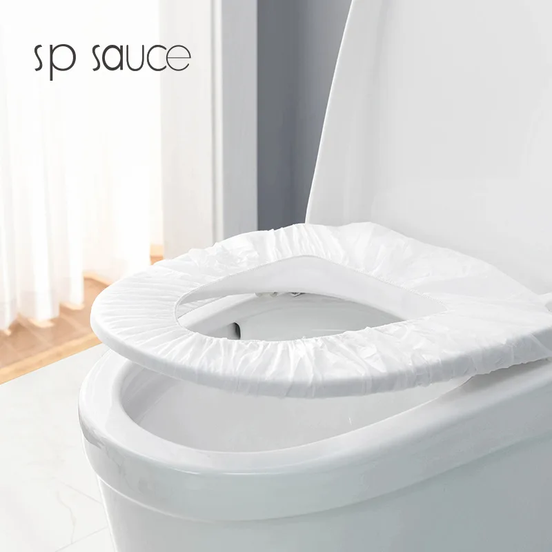 Waterproof Disposable Toilet Seat Cover, Hotel WC Cushion, White Individual Packaging, Thickened Travel, Japan