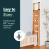 WOA WOA 6 Step Ladder, Folding Ladder with Handrails for High Ceilings, Indoor Tall Ladders with Wide Pedals, Lightweight Alumin 4