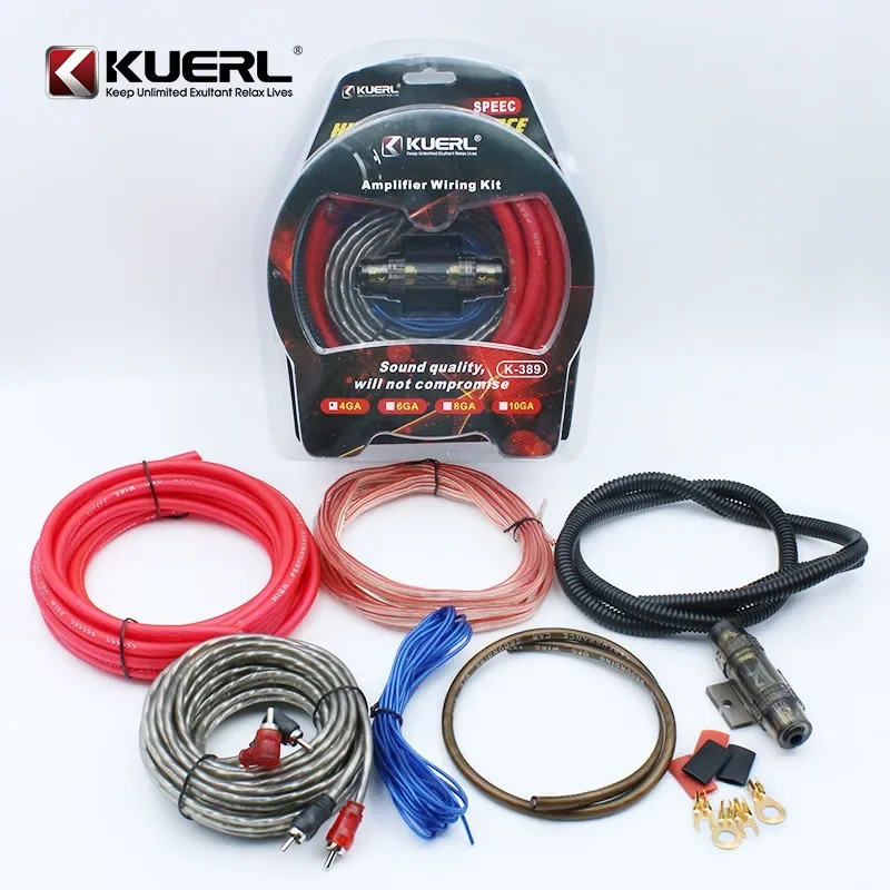 カーオーディオ修正 10GA/8GA/6GA/4GA サブウーファーパワー