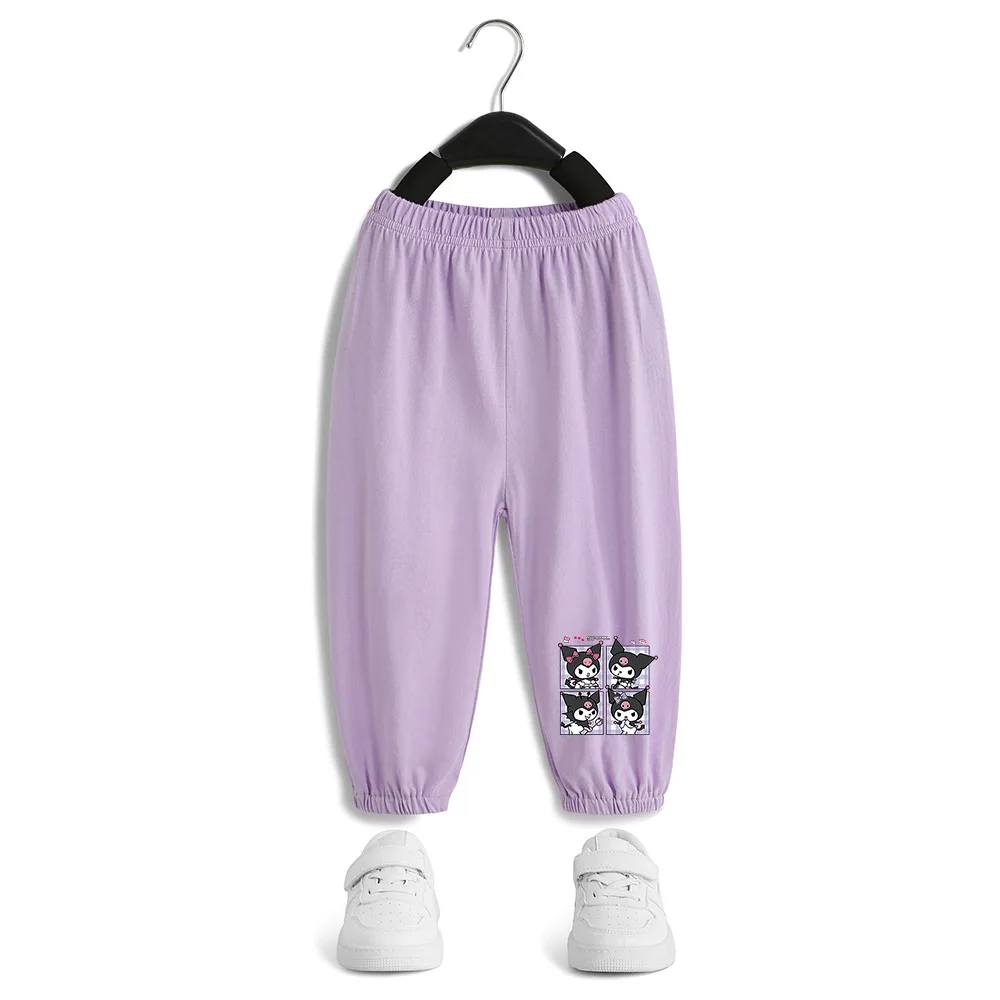

Sanrios Kuromi My Melody Children's Casual Sweatpants Boys and Girls Spring and Summer Cotton Pants Running Fitness JoggingPants