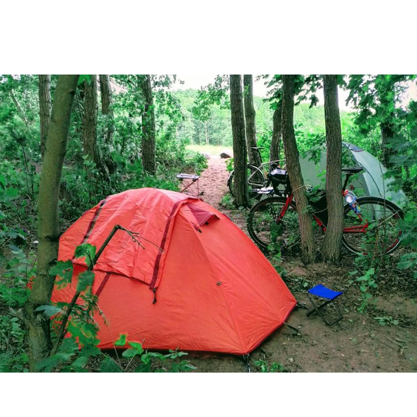 Desert Fox 1 Person Hiking Tent Backpack Travelling Camping Single Tents 3 Seasons Lightweight for Bicycling Hunting Climbing