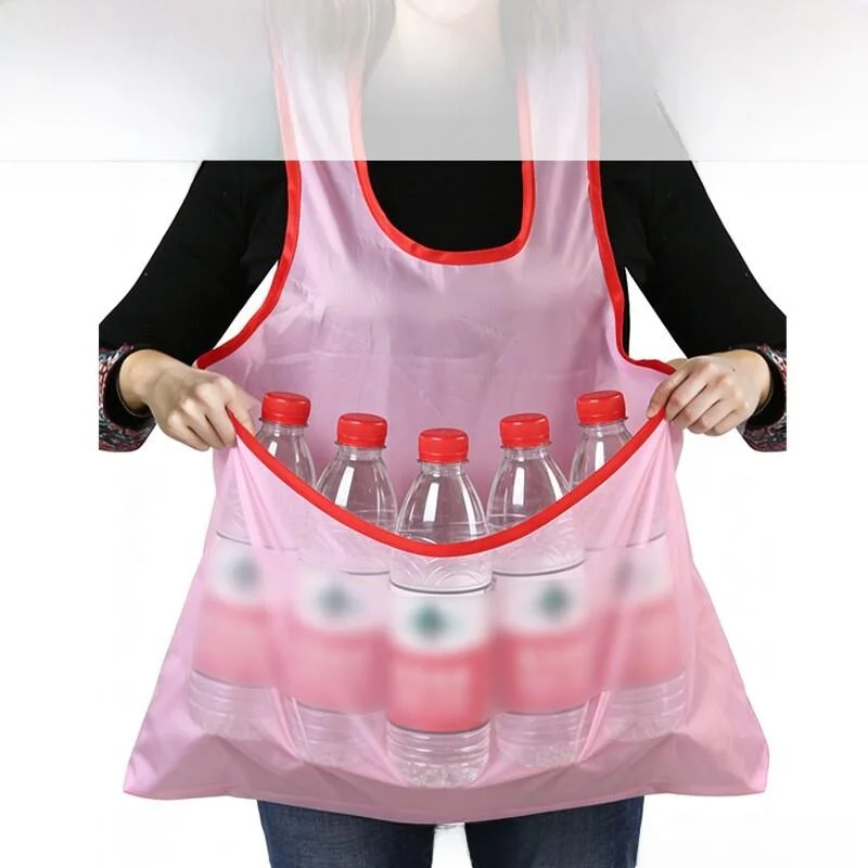 대용량 차잎 수확 가방 목걸이형 메쉬 앞치마 작업복 차밭 노동 절약 도구 차뿌리 수거 주머니
