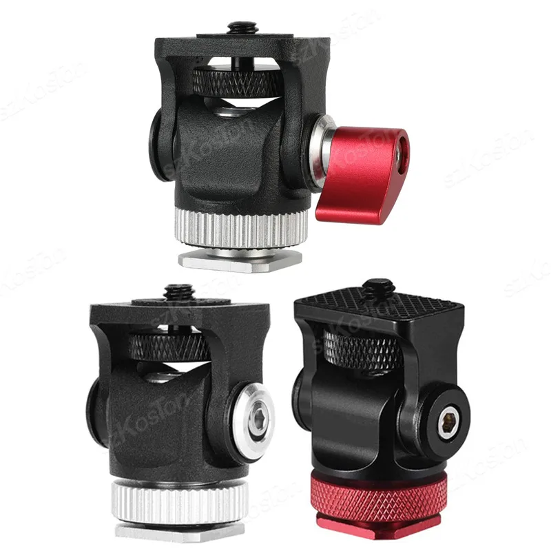 MINIFOCUS Supporto Per Monitor Con Scarpa Fredda E Vite 1/4" - Braccio Regolabile 160° Per Field Monitor 5-7", LED, Microfono, Per Videomaking