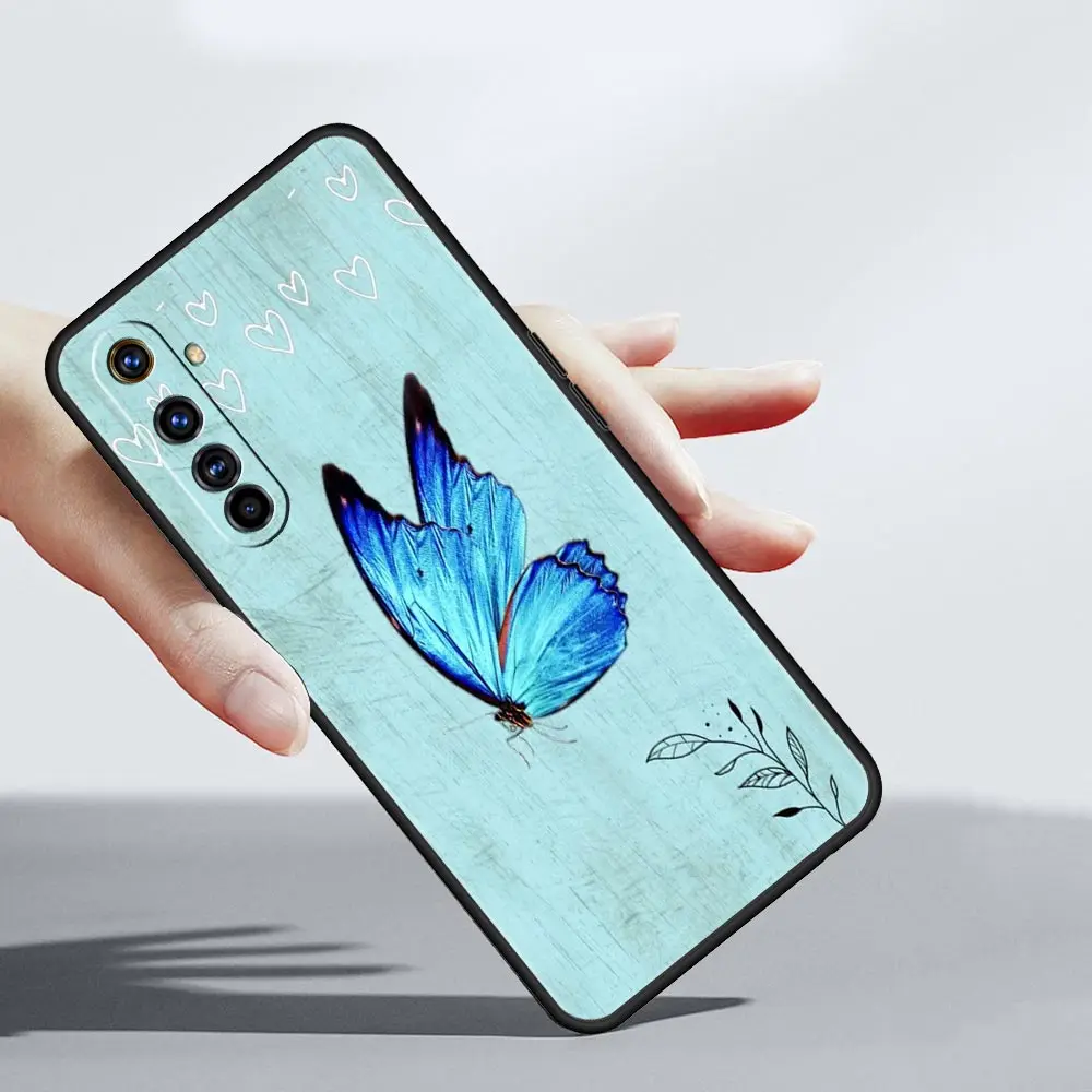 Butterfly Soft Silicone Black Phone Case Cover