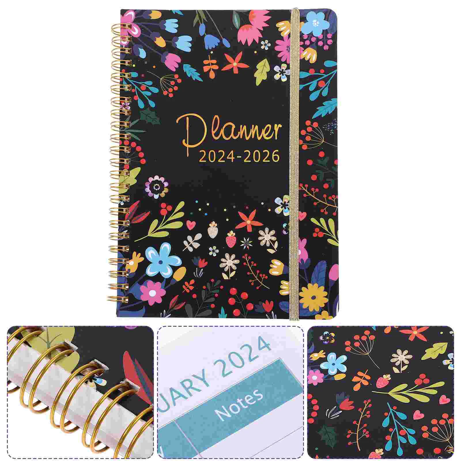 

Book of Notebook Decorative Printing Coil Notepad Exquisite English Notepad Cash Budget Binder