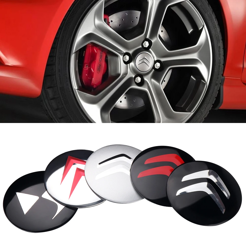 Sleek Car Wheel Center Cover Stickers - Auto Hub Cap Decoration Accessories