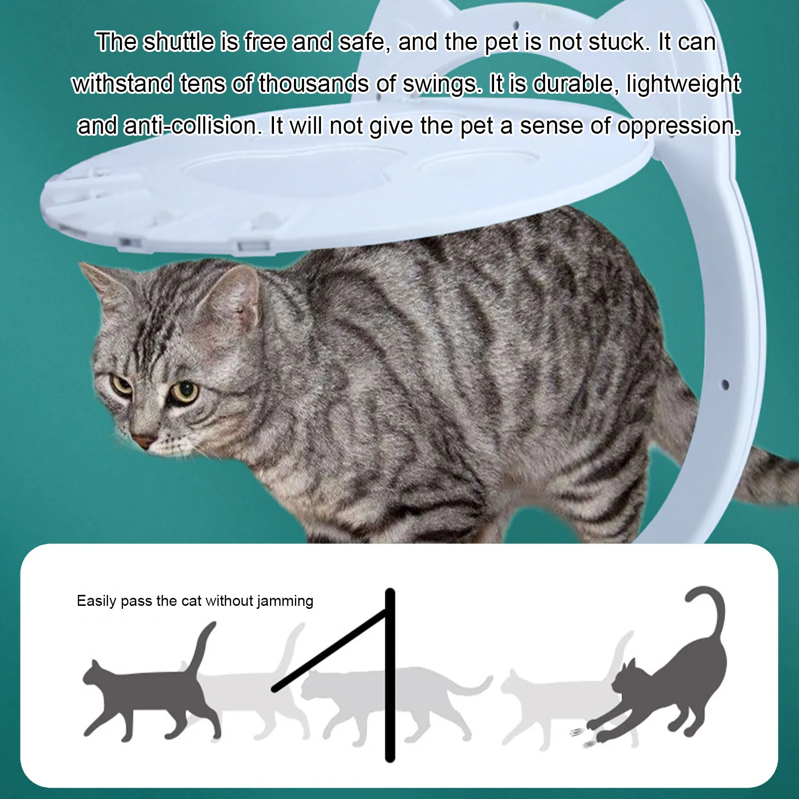 Pet Cat Window Door Safe Interior No Noise Screen Door For Puppy Kitten Interior Exterior Training Pet Supplies