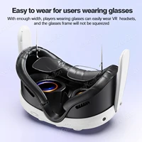 For Quest 3 VR Facial Interface Face Pad Cover with Anti-Light Nose Pad PU Leather Face Cushion for Meta Quest 3 Accessories - Image 4