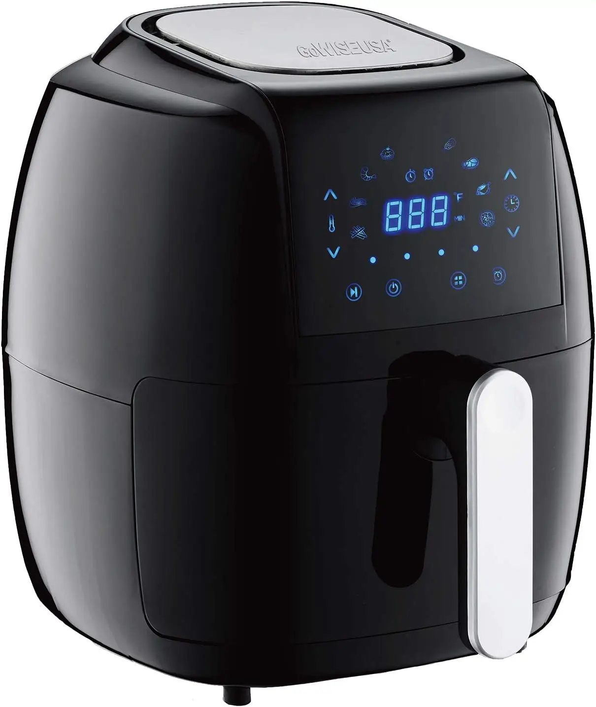 

8-in-1 Digital Air Fryer with Recipe Book, 5-Qt, Black