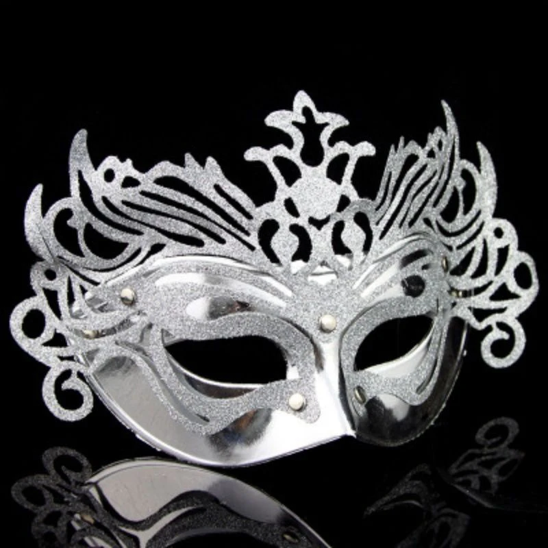 

Masquerade Masks Women Men Spliced Hollow Out Shiny Fashion Carnival Christmas Easter Halloween Aldult Cosplay Party Gold Silver