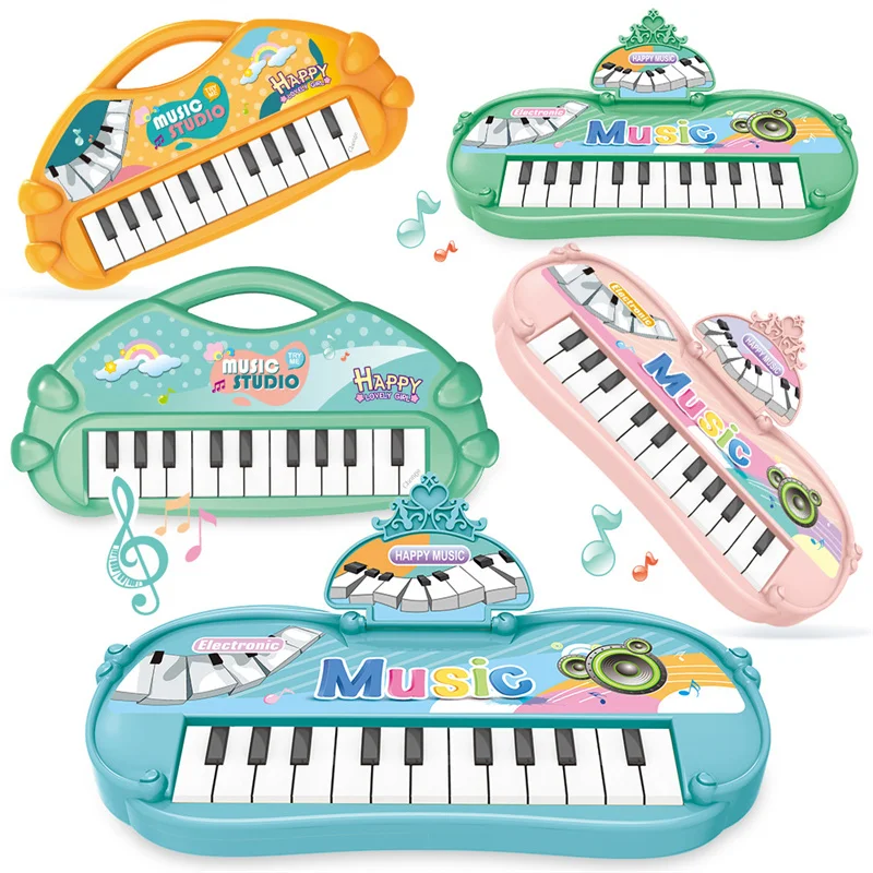 Electronic Piano Toys 13 Key Portable Music Piano Toy Electronic Musical Instrument Toys Multifunctional Kids Music Learning Toy 2