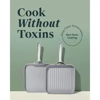Caraway Griddle Pan & Grill Pan Duo - Non-Stick Ceramic Coated - Non Toxic, PTFE & PFOA Free - Oven Safe & Compatible 2