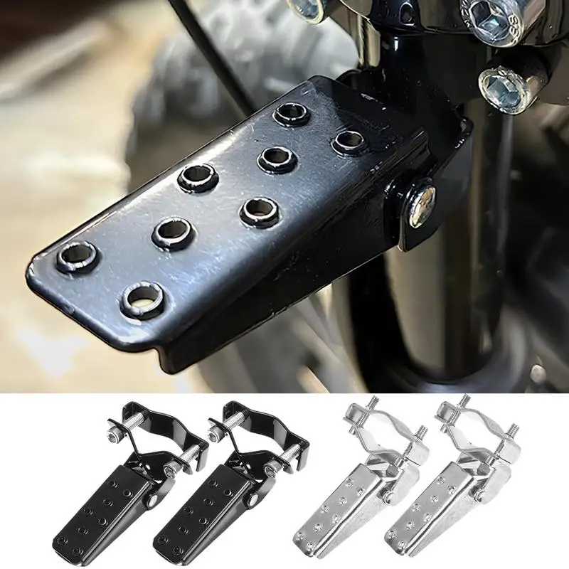 

Motorcycle Folding Rearsets Lower Footrests Footpeg Lowering Brackets Foldable Foot Pedals Anti Skid Rearsets For Electric Car