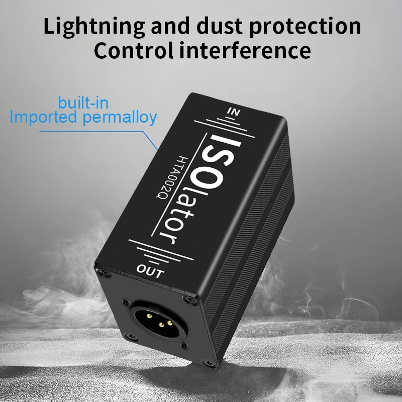 Mono XLR Audio Isolator Mixer Noise Cancellation Audio Current Acoustic Filter Noise Reducer XLR Isolator 1Pcs