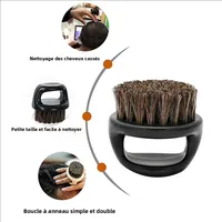 WANMEI – ensemble de cape de barbier pour Salon de coiffure, cape de styliste avec boucle réglable, brosse de dépoussiérage et peigne, outil de Salon de coiffure 3