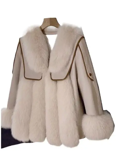 

Women's Fashion Fox Fur Coat Winter New Style