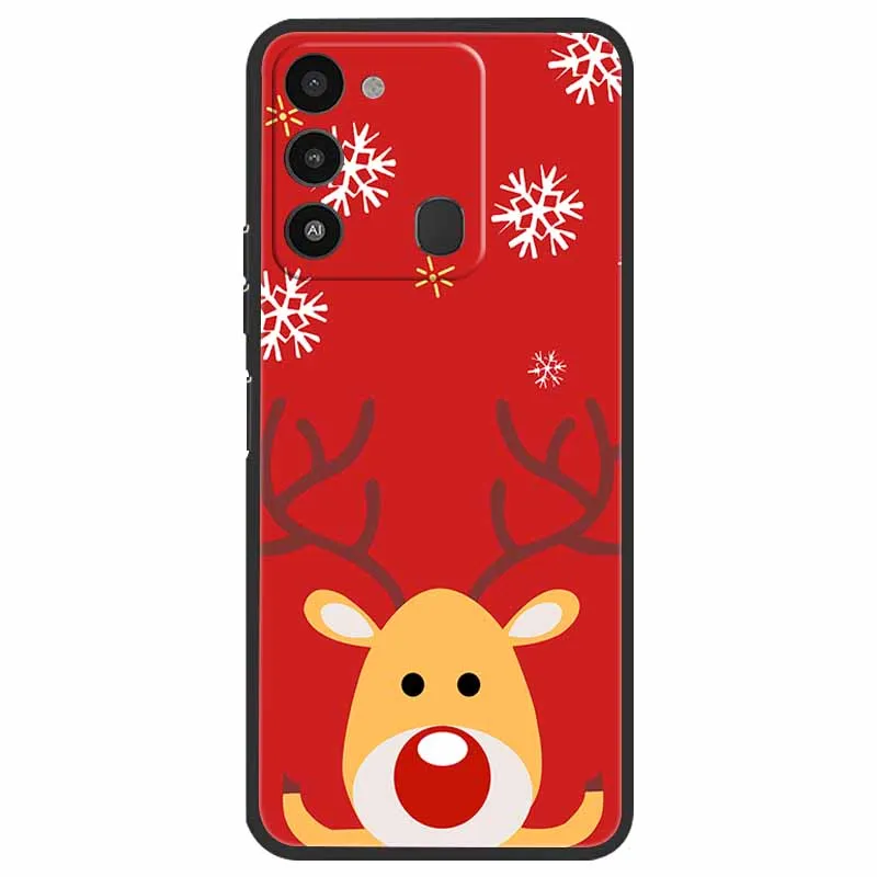 Holiday Edition Silicone Soft TPU Phone Cover - Festive Design Case