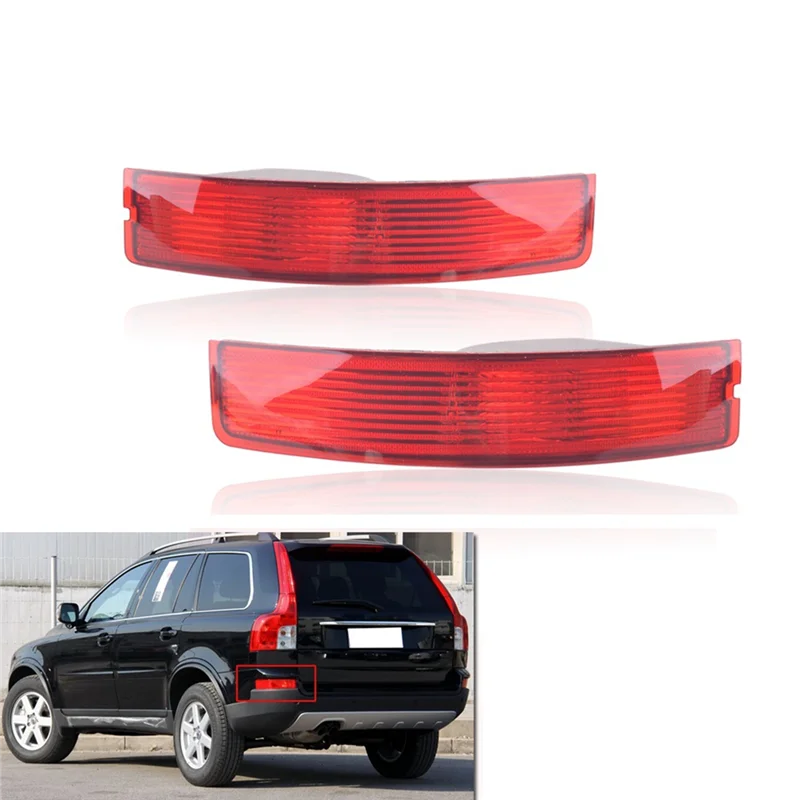 

2Pcs Rear Bumper Light for Volvo XC90 2007-2014 Tail Reflector Fog Lamp Without Bulb 31213647 31111185