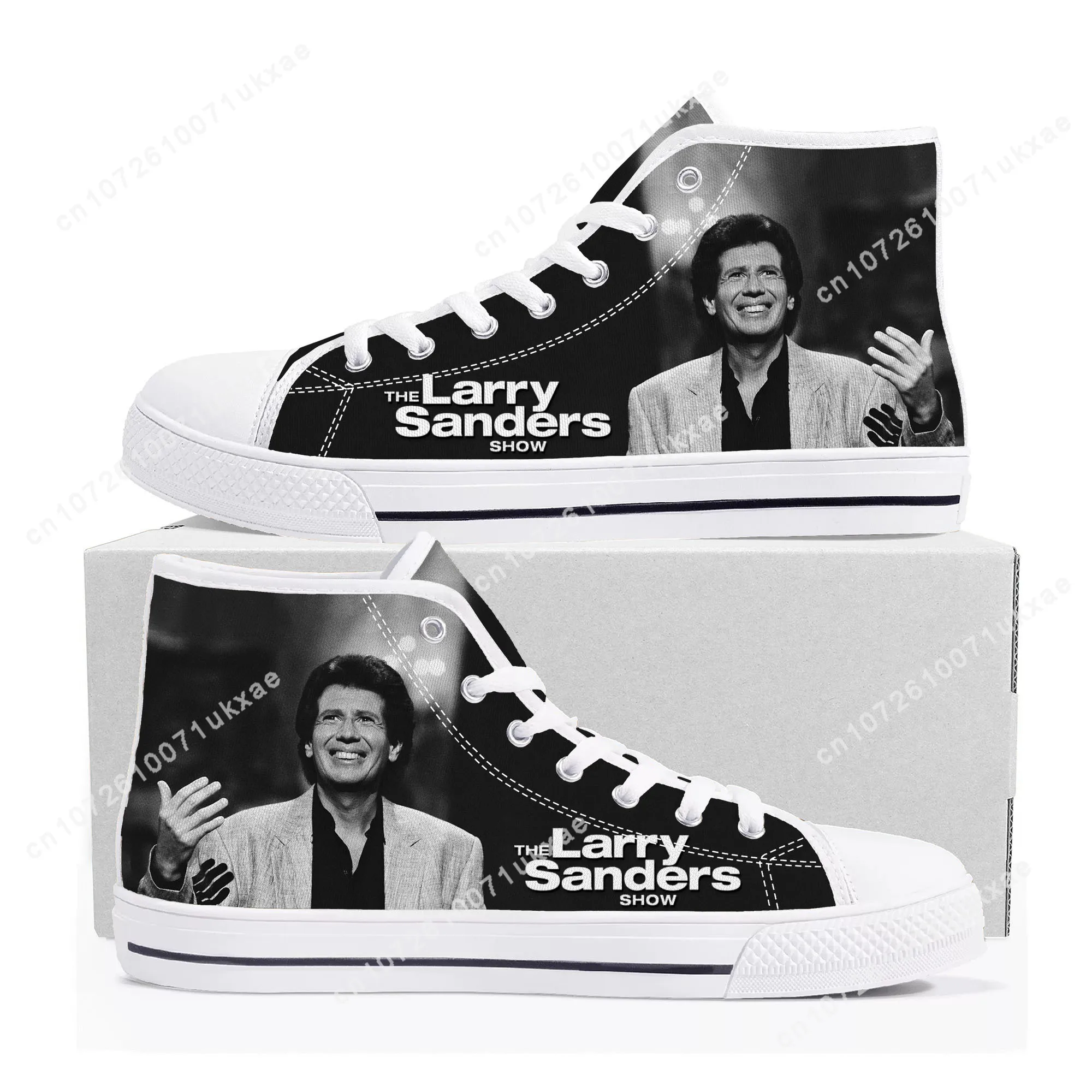 

Larry Sanders Show High Top Sneakers Mens Womens Teenager High Quality Canvas Sneaker couple Casual Shoe Customize Shoes