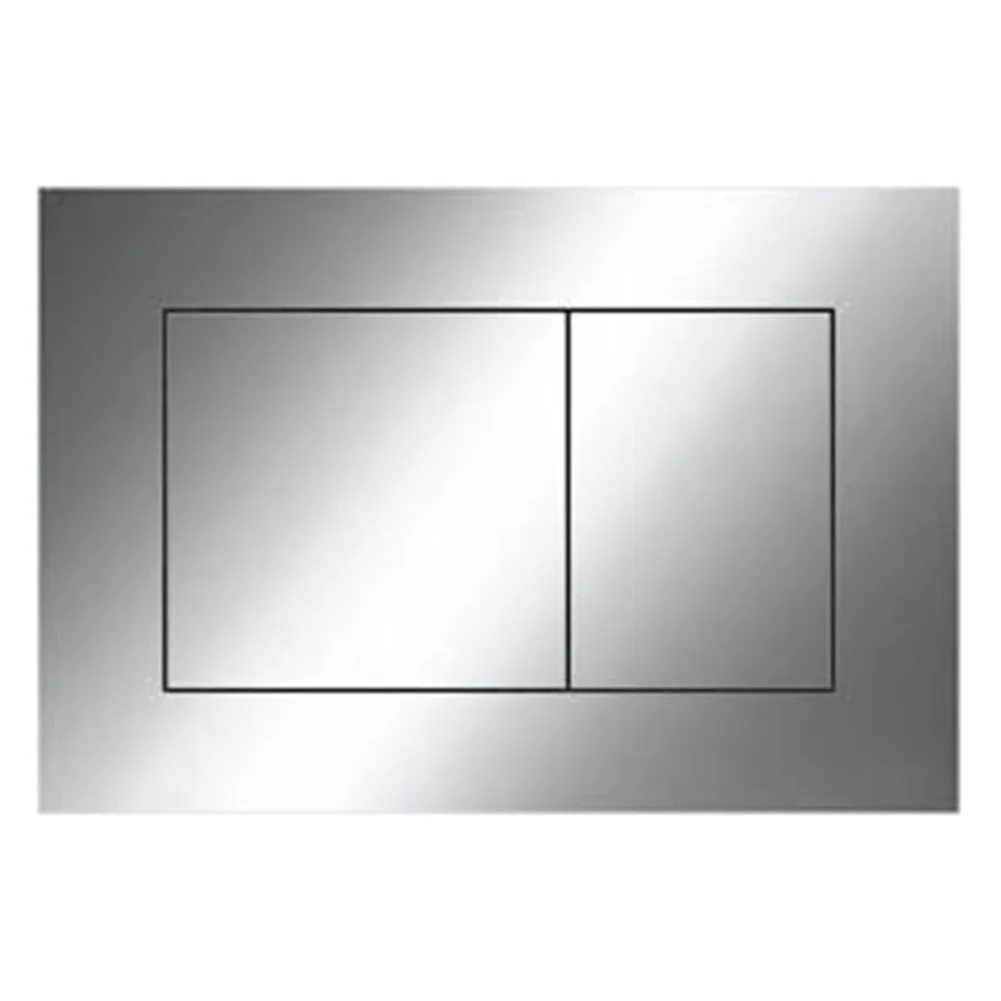 Placa De Empuje Oculto Para Sistemas De Descarga Sigmaall - 22.2x14 Cm, Fijación Magnética, Color Negro