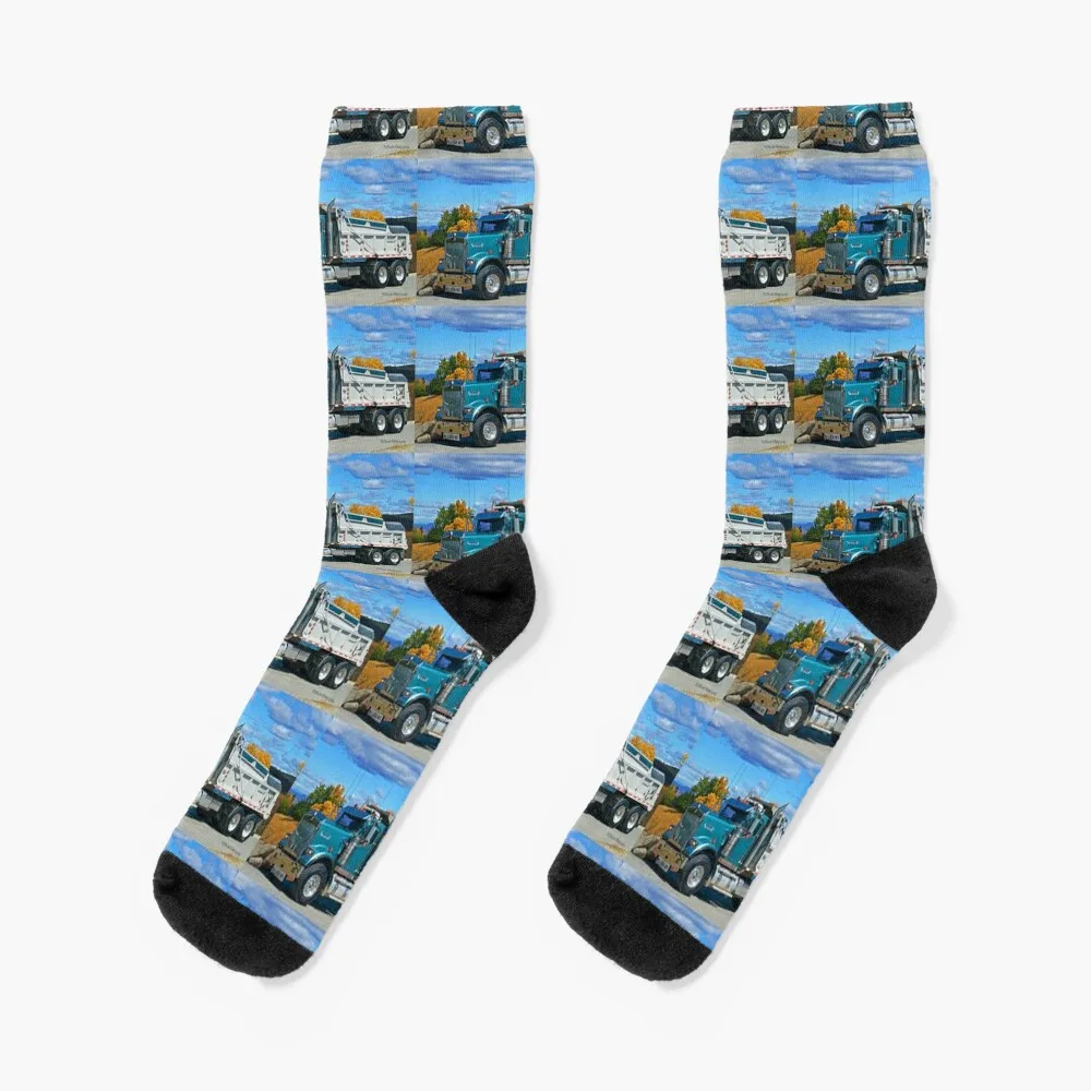 

Peterbilt Dump truck Socks fashionable Stockings hiking Socks Woman Men's