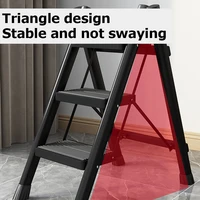 2-3-4 Step Ladder Lightweight Folding Step Stool Wide Anti-Slip Pedal 150kg load Household Office Portable Stepladder 4