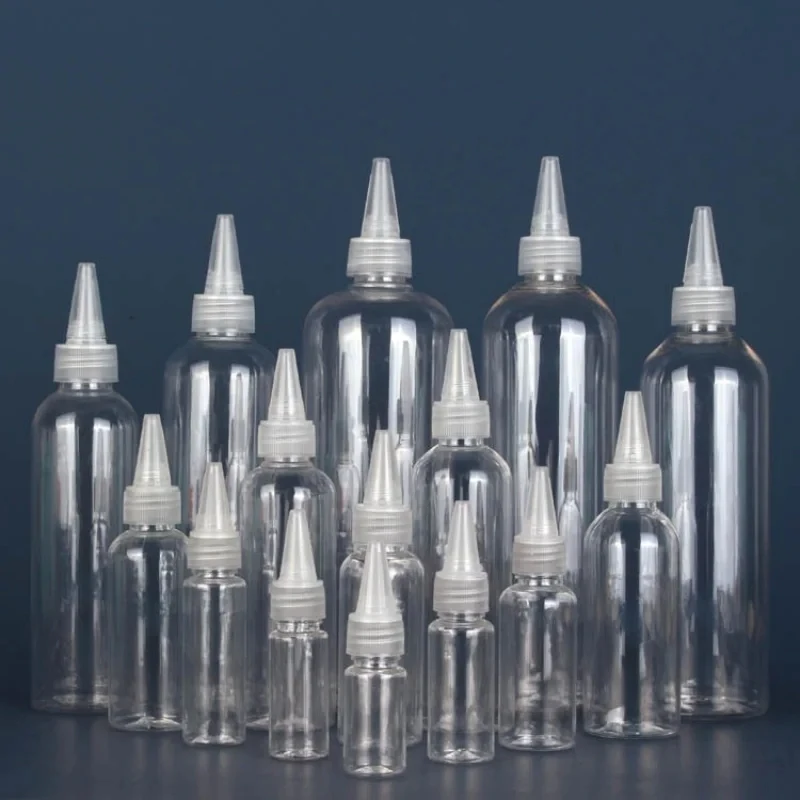 5/10/30/50/60/100/120ml Empty Dropper Bottle Transparent Plastic Refillable Nozzle Dropper with Cap Squeeze Bottle Refill refillable bottles