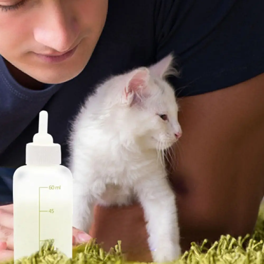 

Cleaning Brush Cat Bady Water Bottle Feeder Dog Cat Drinking Bottle Pet Milk Bottle Pet Feeder Supplies Kitten Feeding Bottle