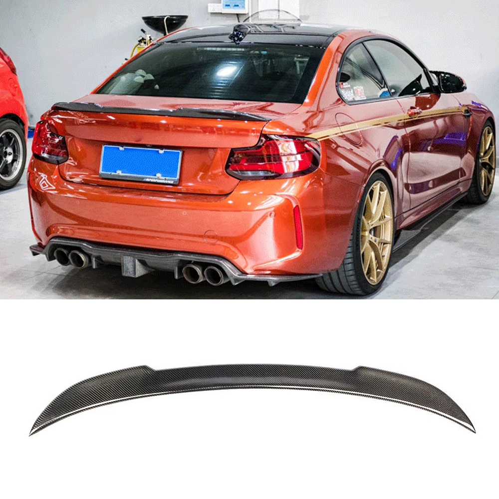 BMW 2 시리즈 F22 F23 M235i M240i F87 M2 M2C 베이스 M 스포츠 2014 - 2019 탄소 섬유 리어 트렁크 스포일러 윙 부트 립테일 립