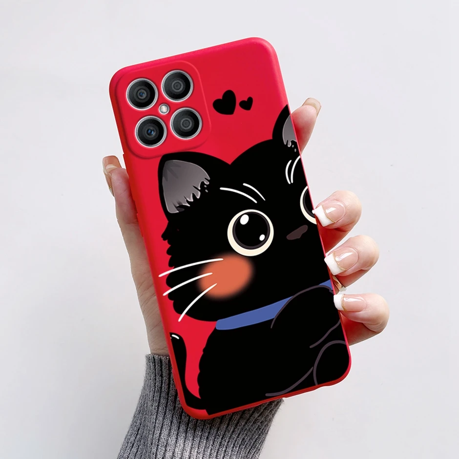 Exquisite Cartoon Painted Liquid Silicone Phone Case in Bumper Design