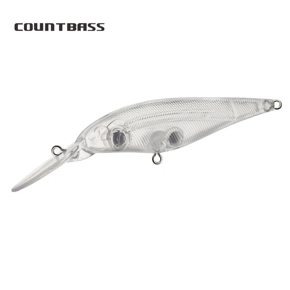 

10Pcs Blank Hard Lures, Floating Minnow 80mm/3.2" 8.5g/0.3oz, Unpainted Fishing Lure bodies, Plug, Wobblers