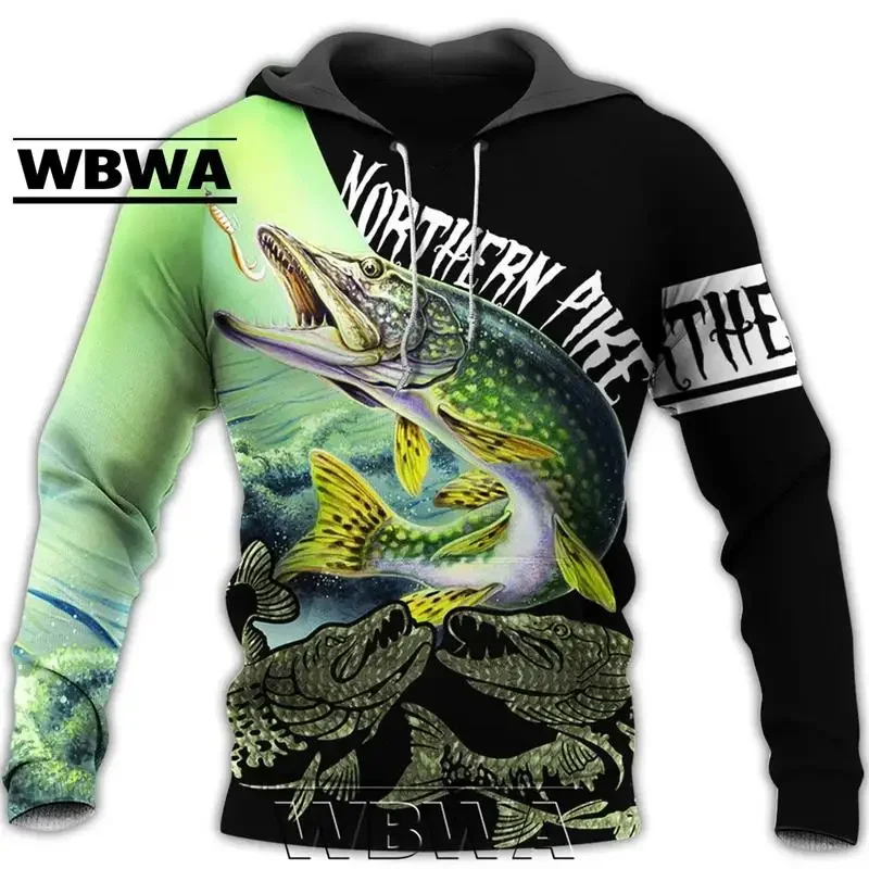 3D Pike Fishing Hoodie 5