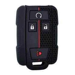 Premium Silicone Car Key Cover Case - Smart Auto Accessory (Black)