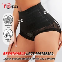 Flarixa façonnant slips dentelle gaine amincissante culotte pour femmes contrôle du ventre bout à bout sous-vêtements culotte taille haute respirant 4