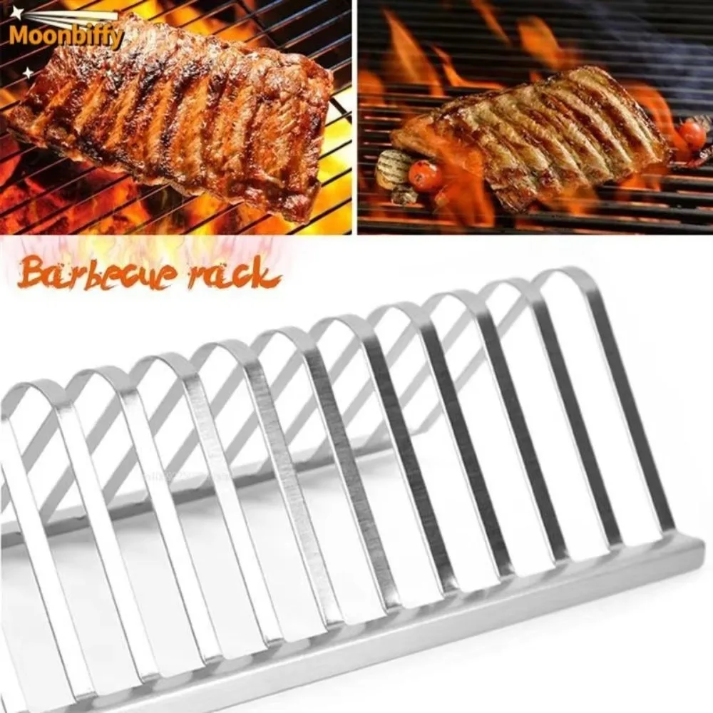 High Qualtiy Stainless Steel Barbecue Grill Portable DIY 12 inch Barbecue Antirust BBQ Accessories Roasting Stand Outdoor