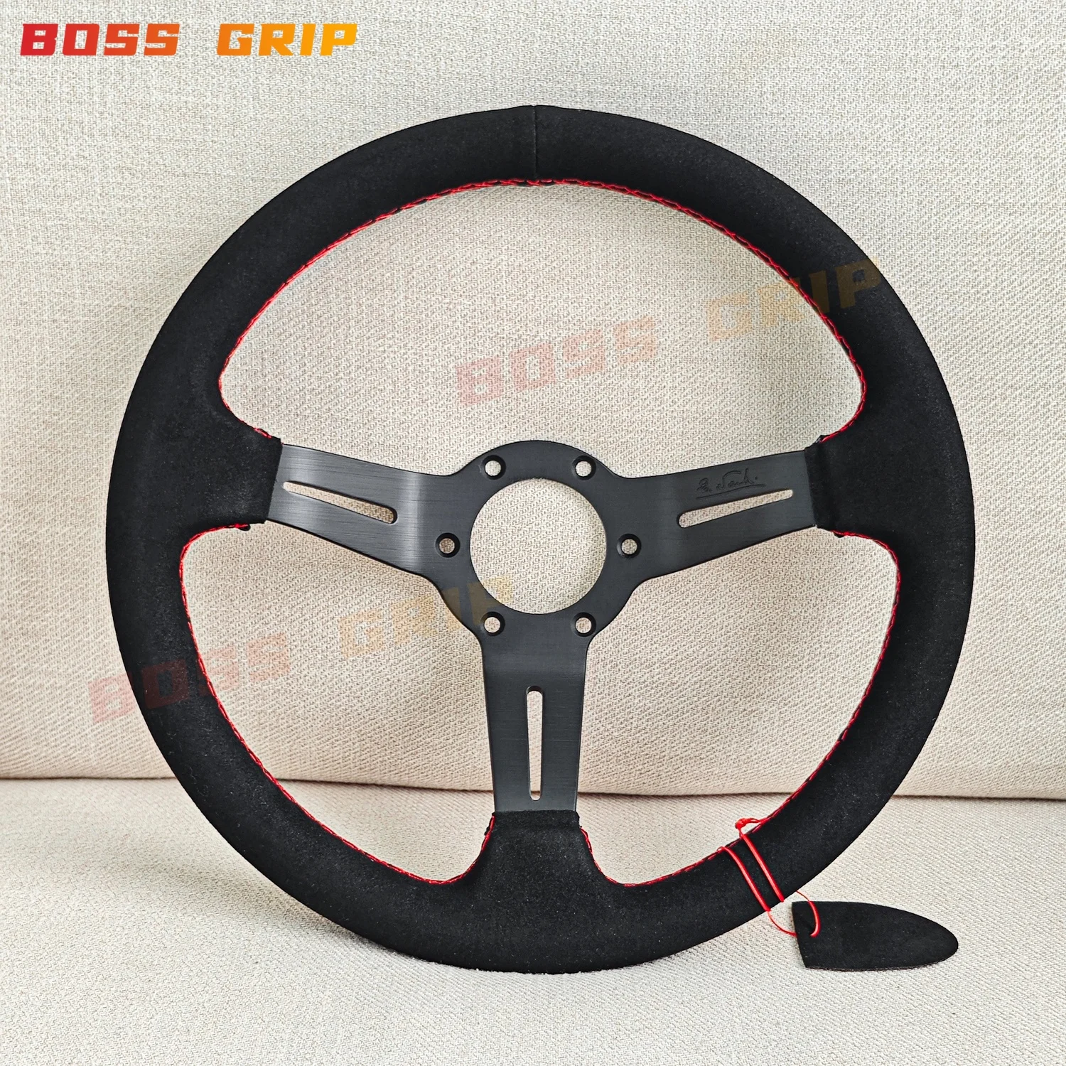 Deep Dish Steering Wheel Suede