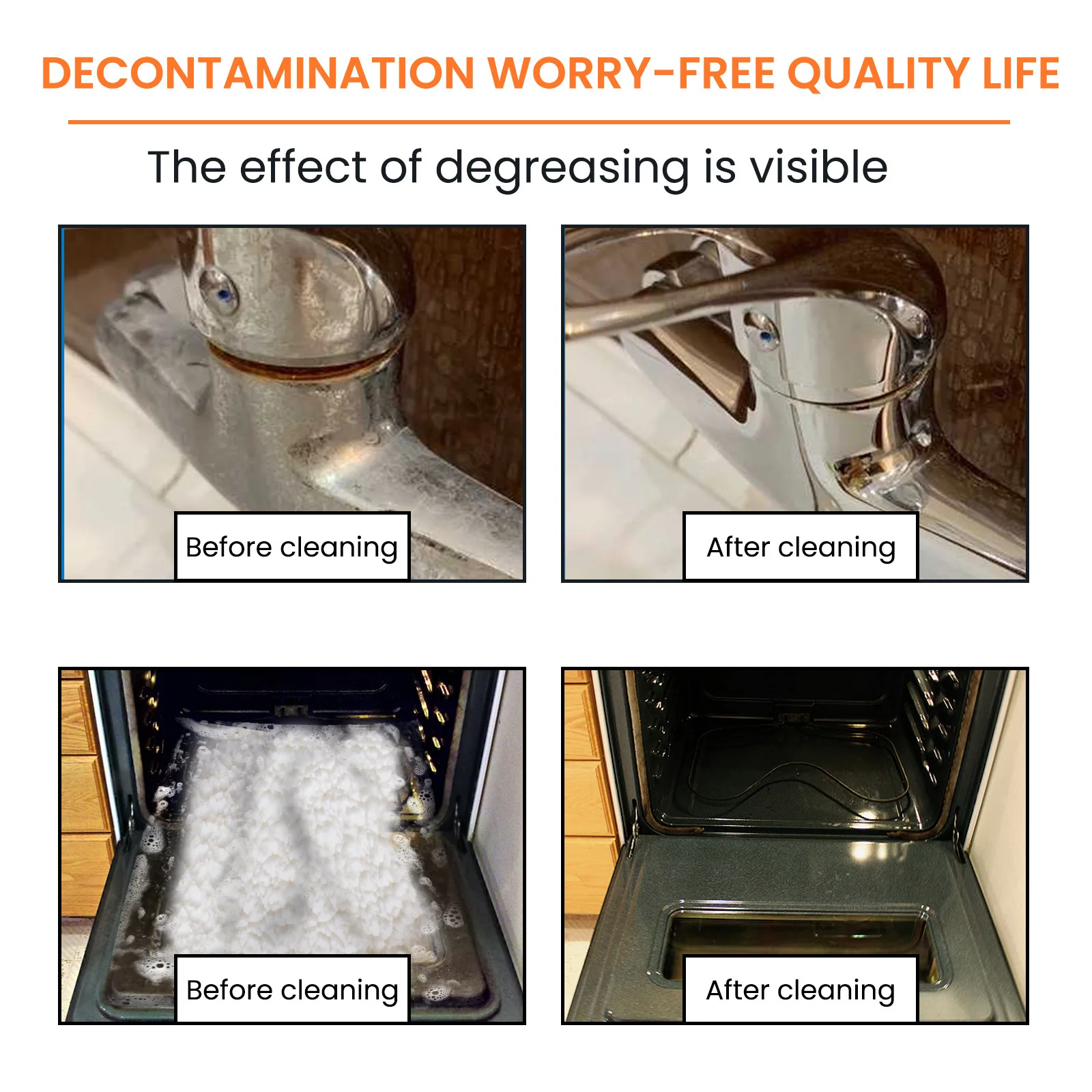 Grease Cleaning Foam Heavy Oil Stain Remover Cooktop Grime Cleaner Grill Oven Dirt Detergent Multifunction Kitchen Cleaner Spray