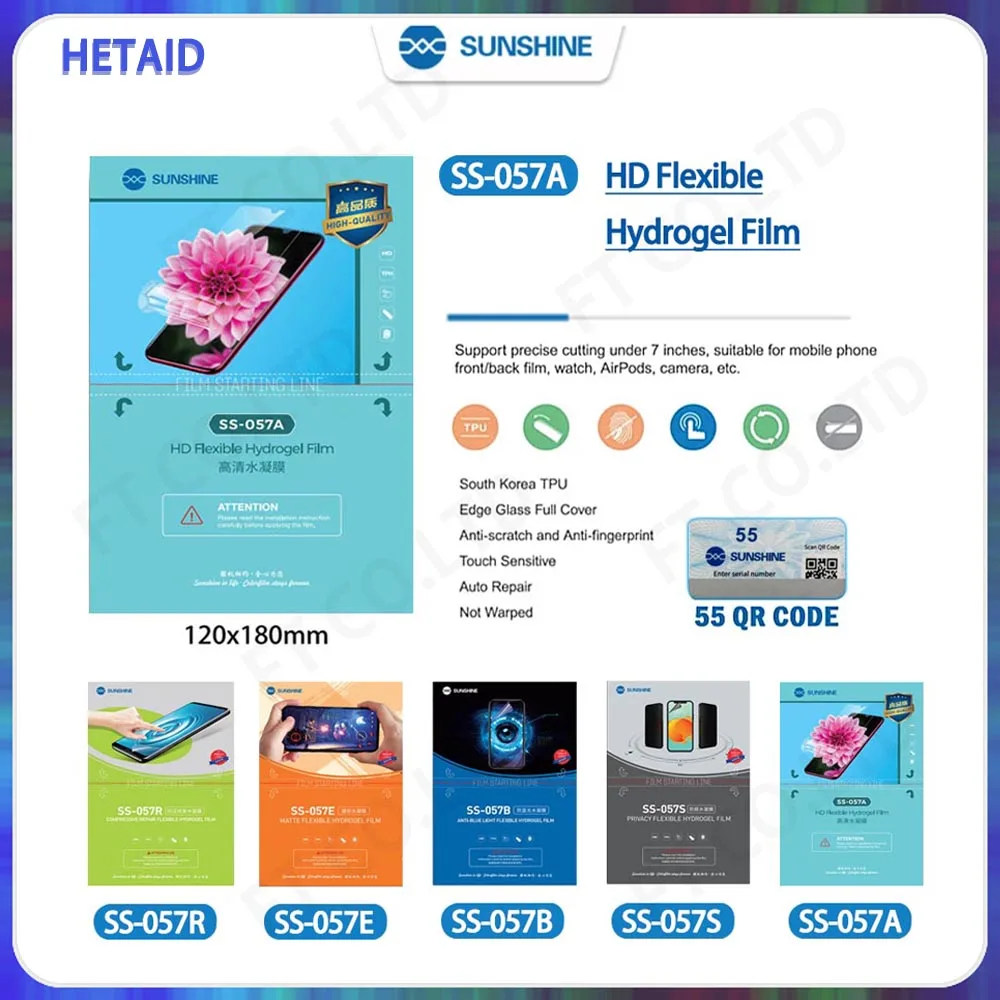Sunshine SS 057A HD Hydrogel Film Soft SS057H for SS 890C Pro Max ...