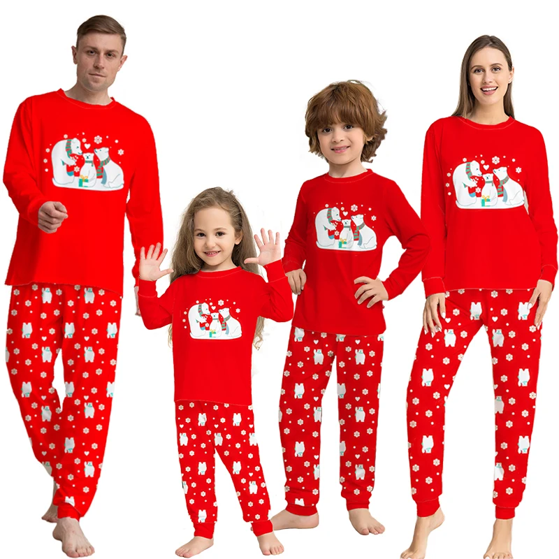 

Christmas Pajamas Whole Family Matching Outfits Loungewear Mother Father Child Baby Sleepwear Sibling look Pajama Clothing Sets