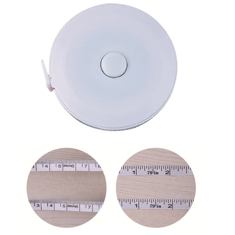 200cm/79inch Retractable Tape Measure Cm Inch Roll Tape Portable Body Measuring Tape for Fabric Sewing Measure Waist Kids Height