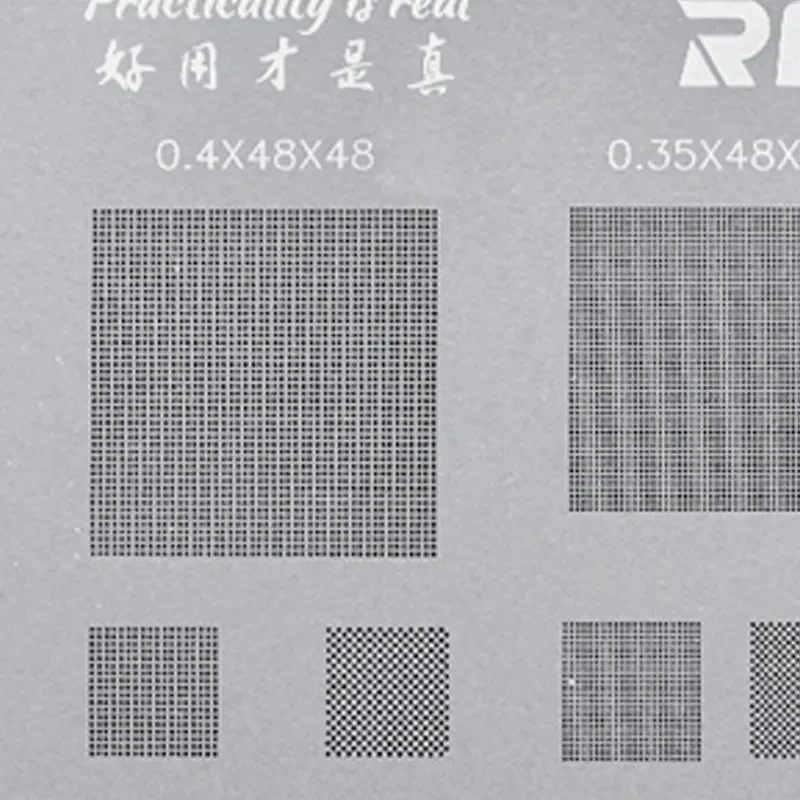 BGA stencil RELIFE multi-purpose BGA stencil for 0.3 0.35 0.4 0.5 parallel 45 degree hole universal solder BGA reballing stencil solder net