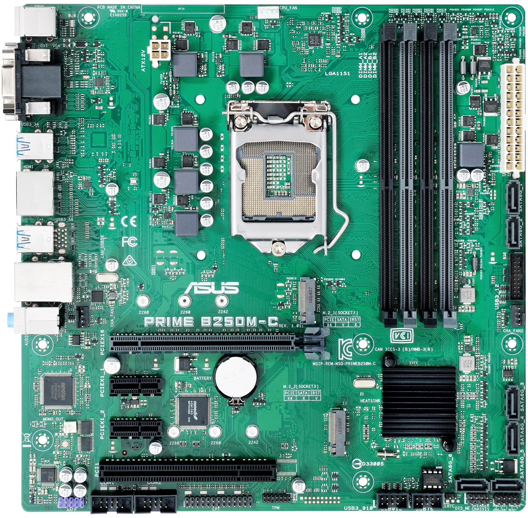 Asus PRIME B250M-C Motherboard Intel B250 LGA 1151 support 6700