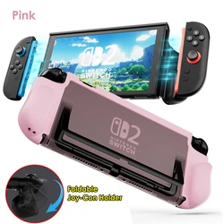 Premium Clear Protective Case Kit - Anti - Scratch & Shock - Absorbing with Ergonomic Grip (Foldable Pink)