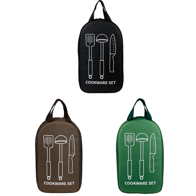 

Outdoor Portable Barbecue Utensil Camping Hiking Tableware Storage Bag