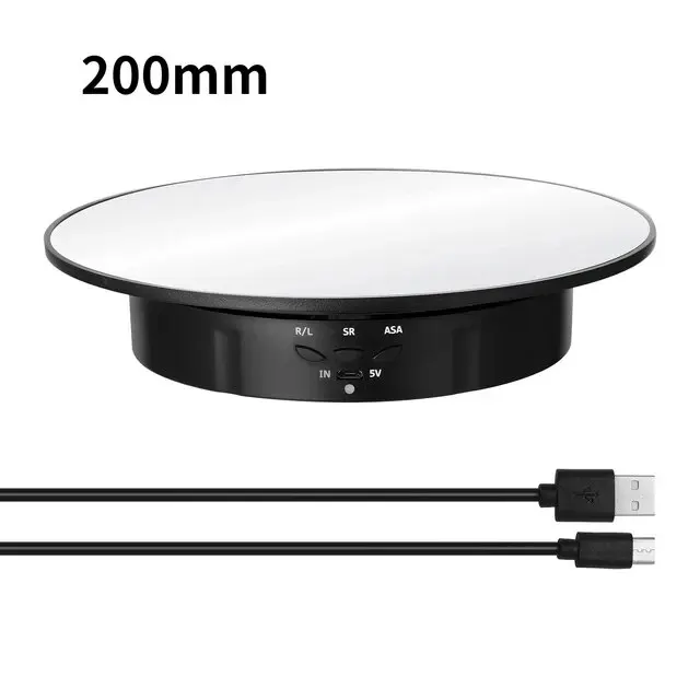 Photography Rotating Display Stand with 3-Speed 360° Turntable