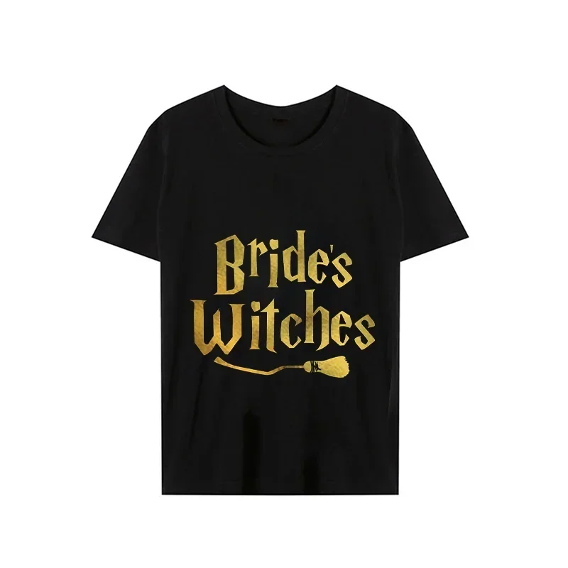Casual Short Sleeve Tops for Women T Shirt Lady Fashion Summer Funny Witch Themed Hen Party Women Tshirts Team Bride Tee T-Shirt 3
