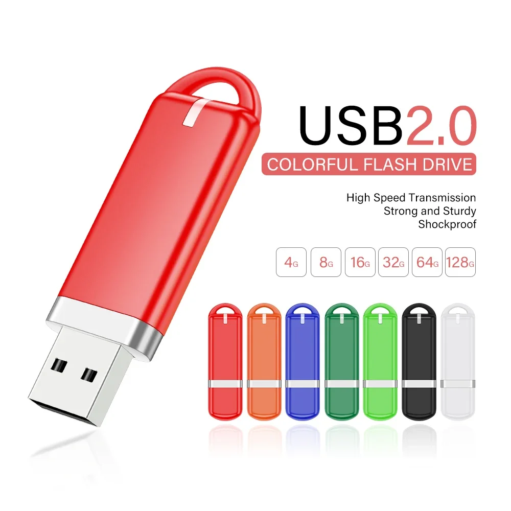 JASTER 레드 메모리 스틱, 컴퓨터 USB 플래시 드라이브, 할로윈 선물 펜 드라이브, 다채로운 외부 저장 장치, 128GB, 64GB, 16GB, 8GB