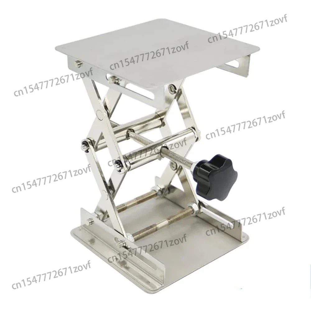 Description Picture 4 of itemManual Stainless Steel Lifting Table (150x150MM) â€“ 45-150MM Adjustable Lifter for Lab & Woodworking Engraving