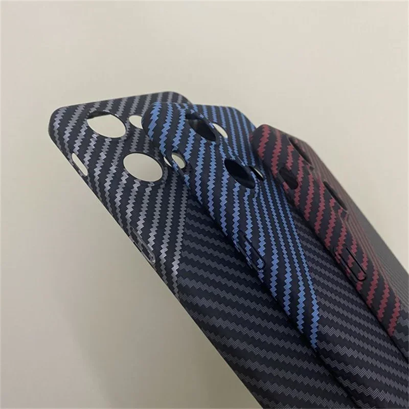 Carbon Fiber Stripe Matte Back Cover - Acrylic Hard PC Case